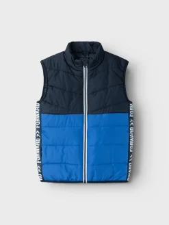 NAME IT - SMANICATO RAGAZZO BICOLORE BLU