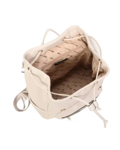 NARDINI - Zaino naturale multitasche con patta e coulisse