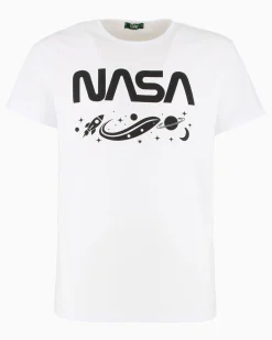 NASA - TSHIRT BIANCA DA UOMO LOGO NASA