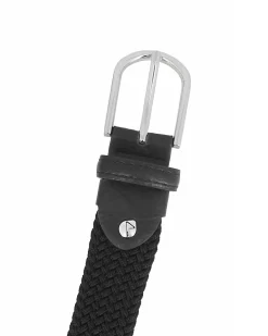 NAZARENO GABRIELLI - Cinta nera junior, intrecciata ed elasticizzata