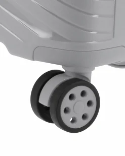 NAZARENO GABRIELLI - TROLLEY ARGENTO IN ABS 4 RUOTE