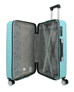 NAZARENO GABRIELLI - TROLLEY AZZURRO IN ABS 4 RUOTE