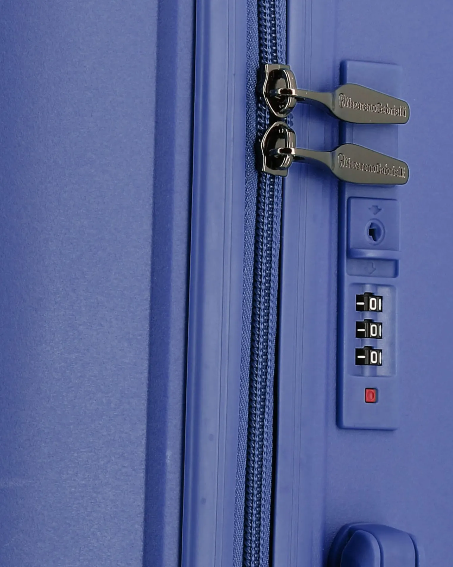 NAZARENO GABRIELLI - TROLLEY BLU IN ABS 4 RUOTE
