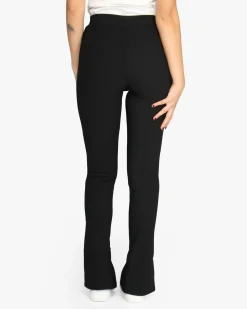 NEON&NYLON by only - Pantalone nero da donna con spacco frontale