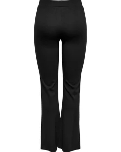 NEON&NYLON by only - Pantalone nero da donna con spacco frontale