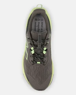 NEW BALANCE - SCARPA DA RUNNING TRAIL NITREL V6 GRIGIA CON DETTAGLI VERDE FLUO DA UOMO, MNTR2MD