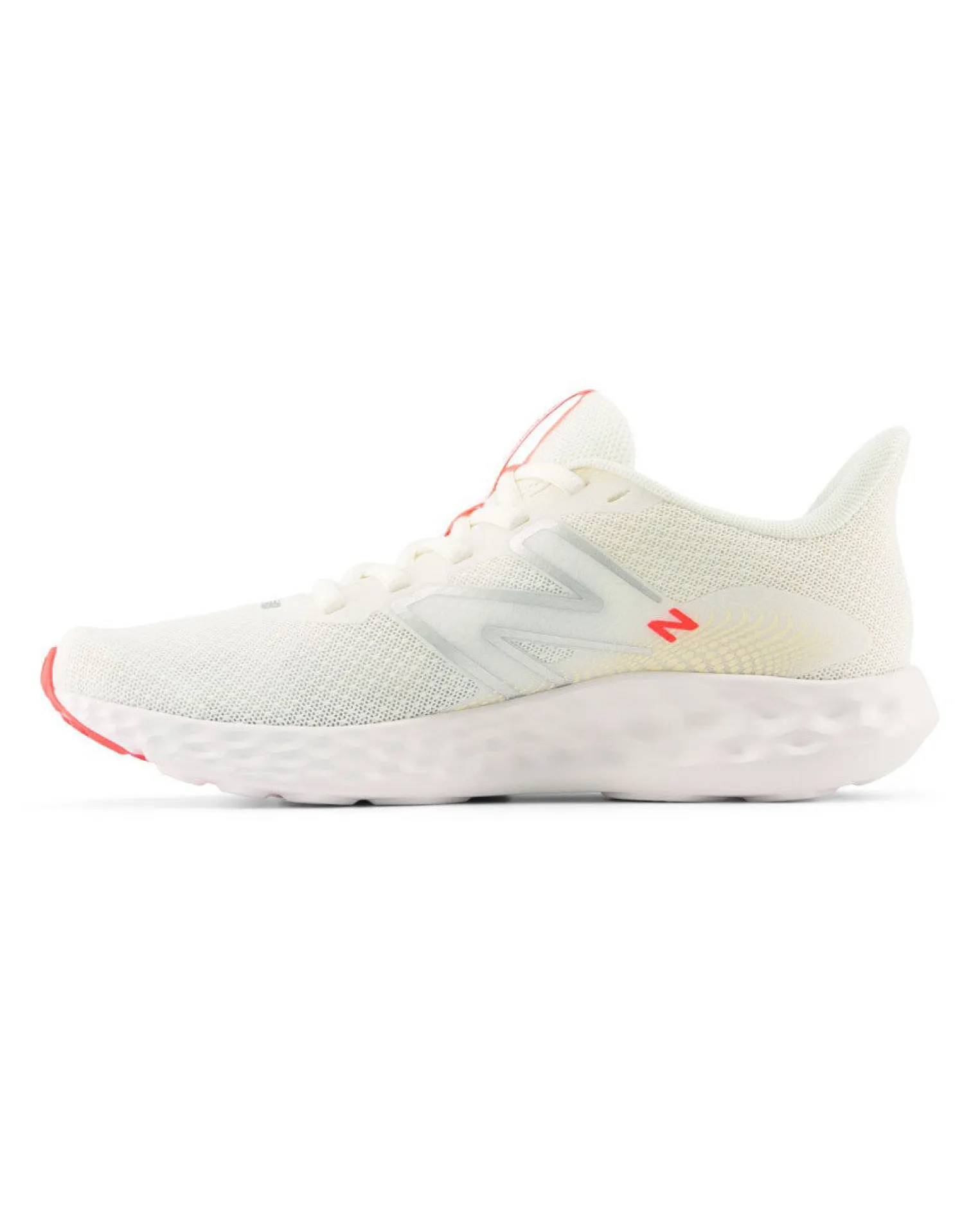 NEW BALANCE - SCARPE DA RUNNING BEIGE CON DETTAGLI GRIGI, GIALLI E ROSSI DA DONNA, W411RU3