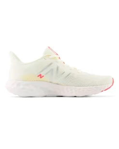 NEW BALANCE - SCARPE DA RUNNING BEIGE CON DETTAGLI GRIGI, GIALLI E ROSSI DA DONNA, W411RU3