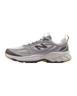 NEW BALANCE - SCARPE DA RUNNING TRAIL SYNTHETIC GRIGIE CON DETTAGLI GIALLI DA UOMO, M4105G0