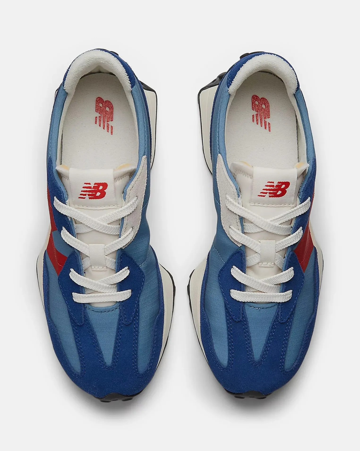 NEW BALANCE - SNEAKERS BLU CON LOGO ROSSO LIFESTYLE, NUMERATA 35,5/40 - GS327VD