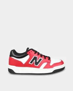 NEW BALANCE - SNEAKERS DA BAMBINO LIFESTYLE ROSSA E NERA, NUMERATA 28/35 - PSB480TT