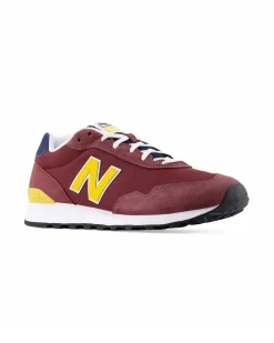 NEW BALANCE - SNEAKERS DA UOMO BORDEAUX, GIALLA E BLU  LIFESTYLE SUEDE/TEX - ML515WN