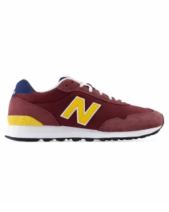 NEW BALANCE - SNEAKERS DA UOMO BORDEAUX, GIALLA E BLU  LIFESTYLE SUEDE/TEX - ML515WN