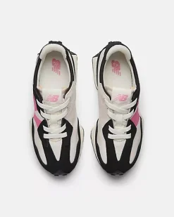 NEW BALANCE - SNEAKERS NERA E BIANCA CON LOGO ROSA LIFESTYLE, NUMERATA 35,5-40 - GS327VL