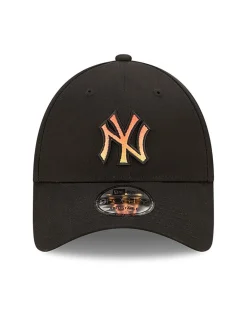 NEW ERA - Cappello nero regolabile con logo arancione gradiente - 9 FORTY