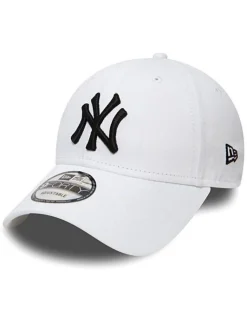 NEW ERA - Cappello regolabile bianco con logo nero - 9FORTY