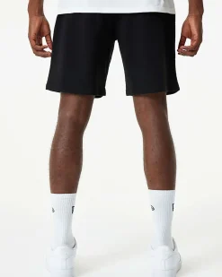 NEW ERA - Pantalone corto da uomo nero con logo Chicago Bulls