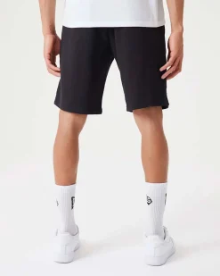 NEW ERA - Pantalone corto oversize fit da uomo nero con logo Chicago Bulls