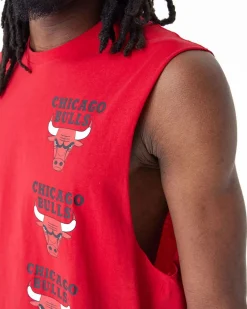 NEW ERA - SMANICATO CHICAGO BULLS ROSSO DA UOMO, 60435483