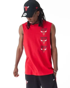 NEW ERA - SMANICATO CHICAGO BULLS ROSSO DA UOMO, 60435483