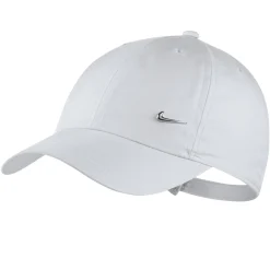 NIKE - Berretto bianco da ragazzo con logo metallico e chiusura regolabile - HERITAGE 86