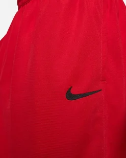 NIKE - Pantaloncini corti da uomo rossi in tessuto traspirante