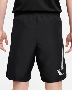 NIKE - Pantaloncini neri da uomo in tessuto traspirante