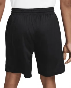 NIKE - Pantaloni corti loose fit da uomo neri in tessuto traspirante con logo bianco