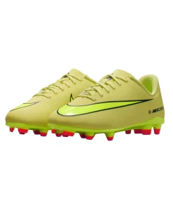 NIKE - SCARPA DA CALCIO JUNIOR VAPOR 16 CLUB FG/MG A GIALLA E NERA, DAL 34 AL 38.5, FQ8286-300