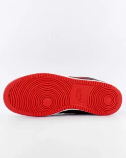 NIKE - Sneakers alta da uomo nera e rossa in VERA PELLE - COURT VISION MID