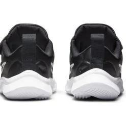 NIKE - Sneakers da bambino nera con logo bianco e doppio strappo, numerata 19,5/27 - STAR RUNNER 3 TD