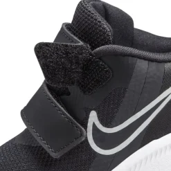 NIKE - Sneakers da bambino nera con logo bianco e doppio strappo, numerata 19,5/27 - STAR RUNNER 3 TD