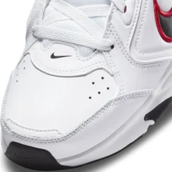 NIKE - Sneakers da uomo bianca e nera in VERA PELLE con dettagli rossi - DEFYALLDAY