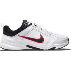 NIKE - Sneakers da uomo bianca e nera in VERA PELLE con dettagli rossi - DEFYALLDAY