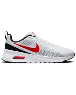 NIKE  -SNEAKERS UOMO BIANCHE, NERE E ROSSE AIR MAX NUAXIS,  FD4329-104