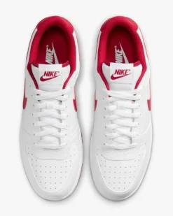 NIKE - Sneakers uomo BIG NIKE LOW bianca con logo rosso - 355152/150