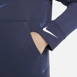 NIKE - SWEAT C/CAPP.NSW FLC SWOOSH NAVY-WHITE
