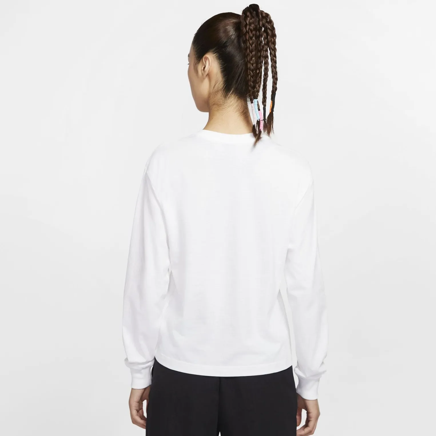 NIKE - SWEAT NSW ICN CLSH LS TOP WHITE