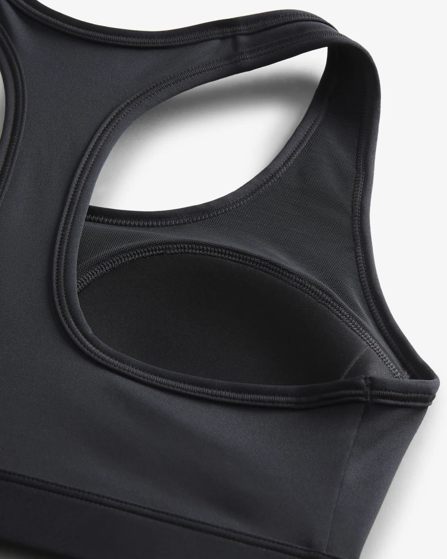 NIKE - TOP DA DONNA NERO SWOOSH MEDIUM SUPPORT BRA - DX6821-010