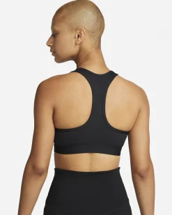 NIKE - TOP DA DONNA NERO SWOOSH MEDIUM SUPPORT BRA - DX6821-010