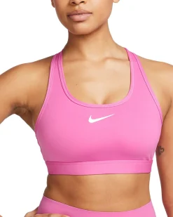 NIKE – TOP DA DONNA ROSA SWOOSH MEDIUM SUPPORT BRA – DX6821/675
