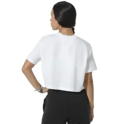 NIKE - T shirt da donna bianca loose fit con logo nero