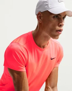 NIKE - T- SHIRT  MEZZA MANICA COURT VICTORY FUXIA FLUO DA UOMO, FZ6921/804