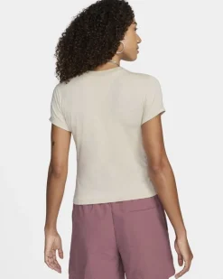 NIKE - T-SHIRT MM CHLL KNT MD CRP DA DONNA BEIGE - FV5508/104