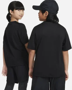 NIKE - T-SHIRT MM DF MULTI SS TOP DA BAMBINO NERO - DX5380/010