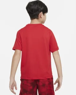 NIKE - T-SHIRT MM DRI-FIT MULTI+ DA BAMBINO ROSSA - DX5386/657