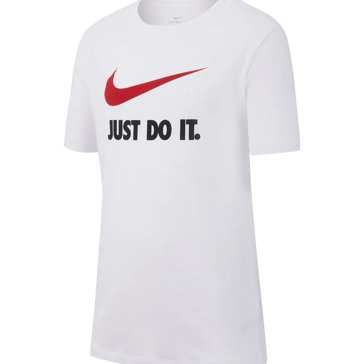 NIKE - T-SHIRT MM NSW TEE JDI SWOOSH WHITE-RED - AR5249/100