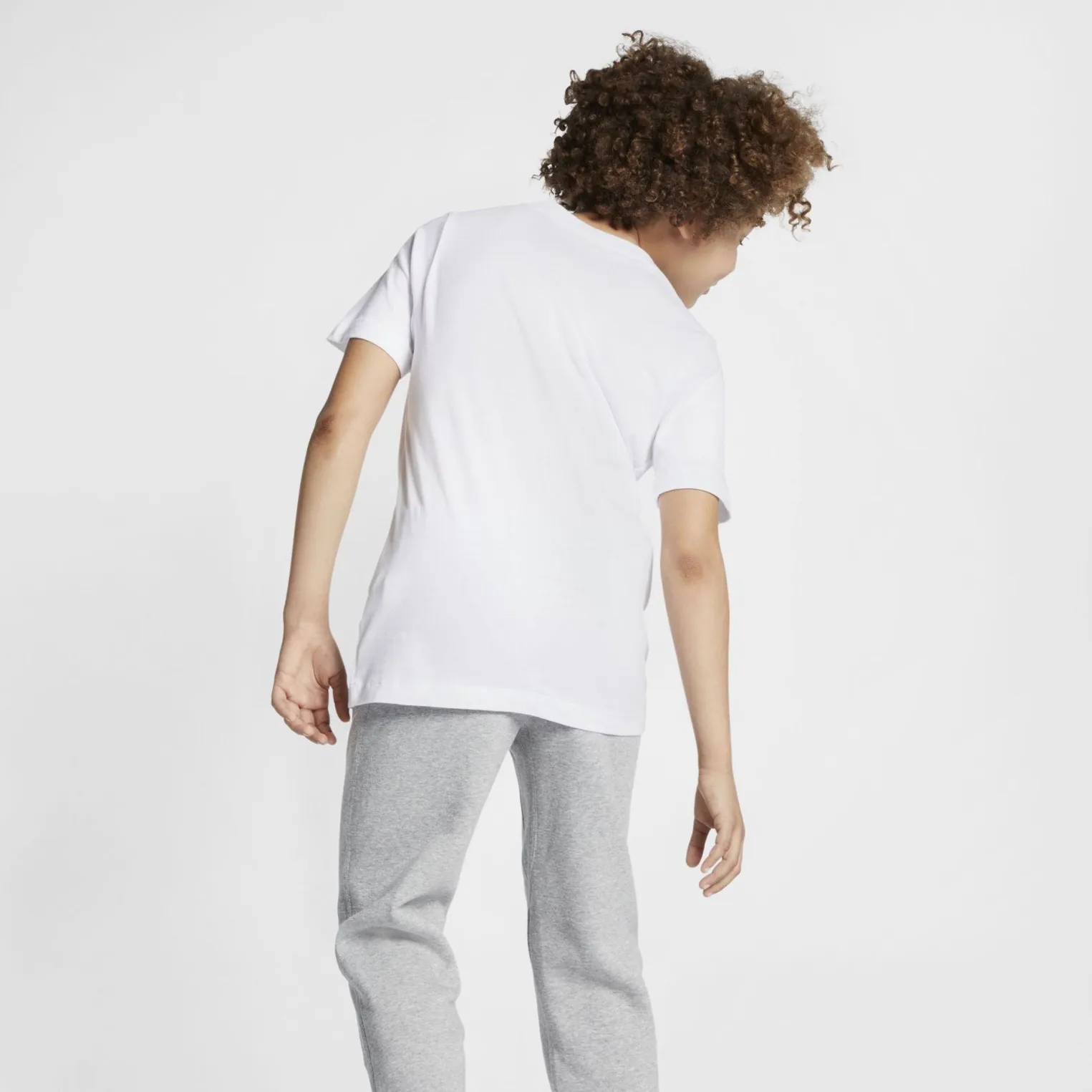 NIKE - T-SHIRT MM NSW TEE JDI SWOOSH WHITE-RED - AR5249/100