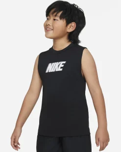 NIKE - T-SHIRT SMANICATO DA BAMBINO DRI-FIT MULTI+ BLACK-WHITE - FB1281/010