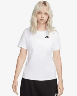 NIKE - T- SHIRT SPORTSWEAR CLUB ESSENTIALS BIANCA DA DONNA , DX7902/100